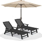 SERWALL Patio Chaise Lounge Chair Set of 2 by SERWALL