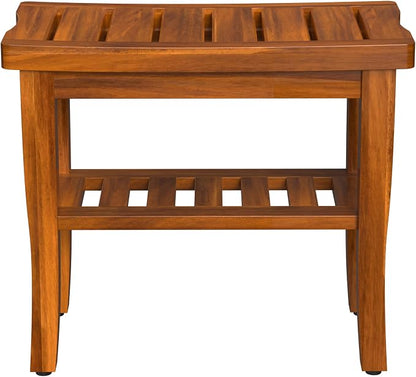 Teak Wood Shower Bench Stool - Image 8