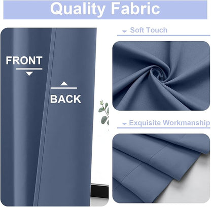 Simplebrand Ava Denim Blackout Curtains - Image 3