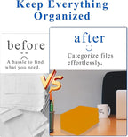 Zzrywuty File Folders with Pockets Letter Size, 25-Pack Paper Folders with Card Slot, Two Pocket Folders for School Students, Businessmen, Home and Office Workers (Orange)