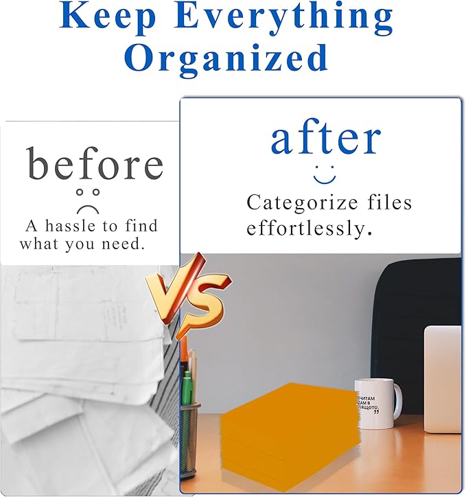 Zzrywuty File Folders with Pockets Letter Size, 25-Pack Paper Folders with Card Slot, Two Pocket Folders for School Students, Businessmen, Home and Office Workers (Orange)