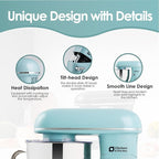 Kitchen in the box Stand Mixer - 900W Kitchen Mixer with Bowl 6.5 QT,Bread Dough Standing Mixers Tilt-head with Dough Hook, Whisk, Flat Beater and Splash Guard (Blue)