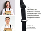 Happy Camper Apron for Women and Men, Adjustable Kitchen Chef Apron for Cooking Baking - Cute Birthday, Anniversary, Mother's Day Apron Presents for Mom Wife Girlfriend Aunt Grandma