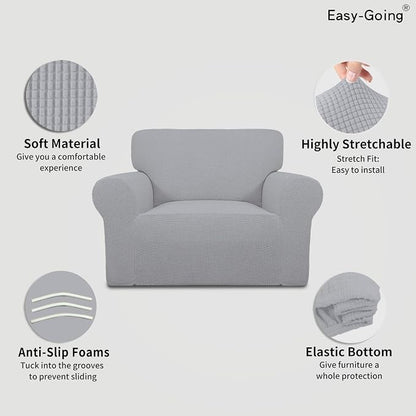 Easy-Going Stretch Oversized Chair Slipcover - Image 3