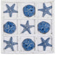NIKKY HOME Beach Decor Tic Tac Toe 5 Sand Dollars & 5 Starfish Pieces Wood by NIKKYHOME