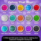 Bulk 20g Purple Edible Glitter for Drinks | Premium Edible Glitter for Cakes, Cocktails, Purple Cake Decorating Decorations Food Grade, Vegan, Kosher, Halal, Gluten Free - Made in USA