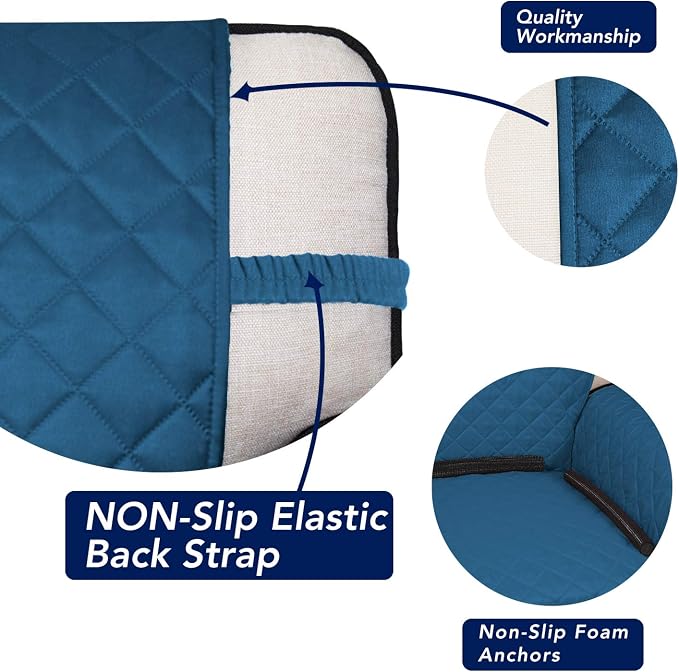 PureFit Reversible Quilted Sofa Cover, Water Resistant Medium Slipcover - Image 3