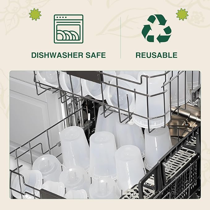 Glotoch Express 16oz Plastic Food Containers with Lids, Airtight and Leakproof Deli Cups, BPA-Free, Microwave/Freezer/Dishwasher Safe, 240 Pack