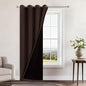 Yakamok Chocolate Brown Blackout Curtains 84 Inches Long 52" Wide, 1 Panel | by Yakamok