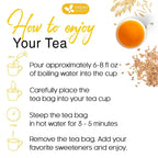 FreshDrinkUS Premium 50 Barley Tea Bags, 100% Natural & Pure. Loose Barley Herbal Tea. Made with Natural Material Tea Bags. No Sugar, No Caffeine, No Gluten, Vegan