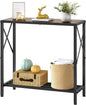Tajsoon Console Table 28.3''L, 2 Tier Narrow Entryway Table by Tajsoon