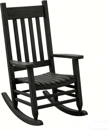 Oversized Outdoor Wooden Rocking Chair by Unknown