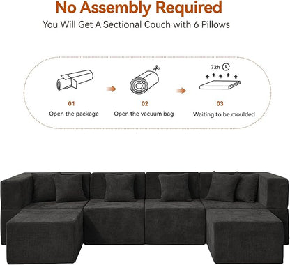 MONVANE Modular Sectional Cloud Couch - Image 8
