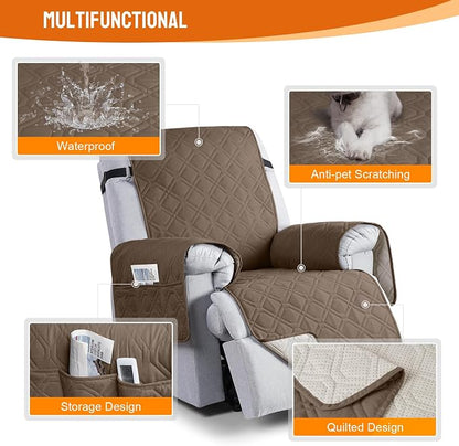 VANSOFY 100% Waterproof Recliner Chair Covers, Recliner Cover Non-Slip Dog - Image 4