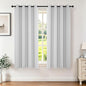 Joydeco White Curtains 63 Inches Long 2 Panels Set, Thermal Insulated Long by JOYDECO