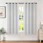 Joydeco White Curtains 54 Inches Long 2 Panels Set, Thermal Insulated Long by JOYDECO
