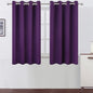 Purple Blackout Curtains/52 x 45 Inch Length Kids Curtains/Set of 2 Panels by Lemomo