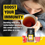 Tiesta Tea - Chunky Watermelon, Loose Leaf, Sweet Watermelon Herbal Tea, Premium Non-Caffeinated Fruit Blend, Makes Hot or Iced & Brews Up to 200 Cups, 16oz Resealable Bulk Pouch