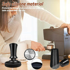 Espresso Hand Tamper 51mm, Coffee Tamper with WDT Tool Calibrated Spring Loaded, Hand Tampers with Silicone Mat, 100% Flat Stainless Steel Base Tamper for Espresso Coffee Machine