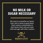 Warpath Coffee Light Roast Whole Bean Coffee, Vanilla Hazelnut Blend, High Caffeine, Strong Roasted 100% Arabica Coffee Whole Beans, Rich Aroma, Full Bodied Intense Cup, Created by Navy SEALs, 12oz