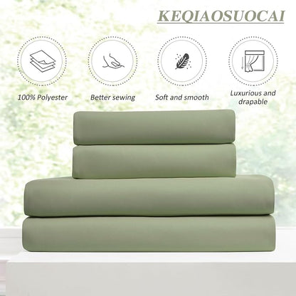 Pinch Pleated Sage Green Blackout Curtains 102 Inches Long, Window Treatment - Image 4