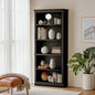 Furniwell Bookcase Bookshelves, 5-Shelf Tall Bookcase 71" Wood Open Display by WellFurnitureHomeLifeWell