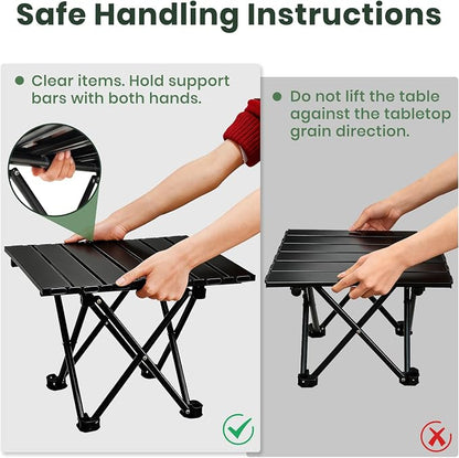 2 Pack Portable Camping Table Foldable, Ultralight Small Folding Beach Table - Image 8