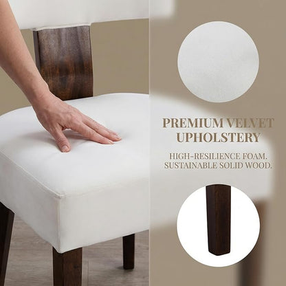 VESCASA Upholstered Farmhouse Dining Chairs - Image 3
