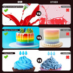 Gel Food Coloring - 4.5oz Vivid Food Coloring Gel for Baking, Cake Decorating, Cookie, Fondant, Macaron - Tasteless Concentrated Edible Food Color Dye for Icing, Slime, Drinks, DIY Crafts (Black)