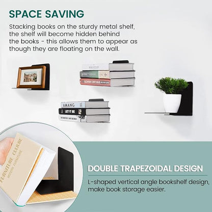STORAGE MANIAC Floating Book Shelves - Image 6