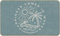 Summer Beach House Happiness Comes in Waves Blue Rustic Door Mat Doormat by Lacosu