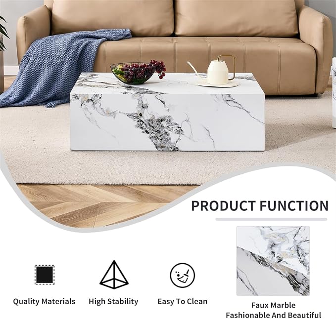 Coffee Table Set for 3, Living Room Table Set, Modern Coffee Table Set - Image 4