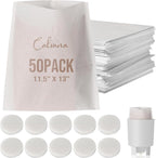 Complete Filter Replacement Set for Toddy Cold Brew System - Includes 10 Reusable Felt Filters and 50 Paper Filter Bags
