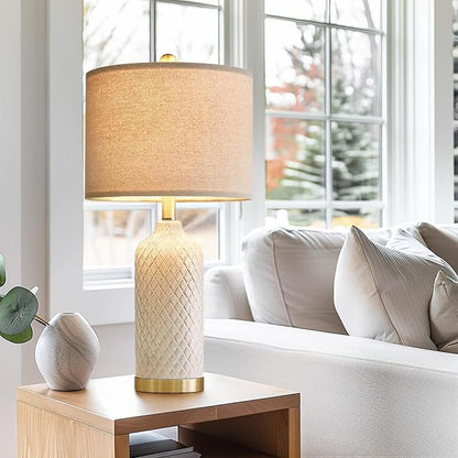 G-SAFAVA 24.25" Table Lamps Set of 2 Modern Ceramic Lamps - Image 4