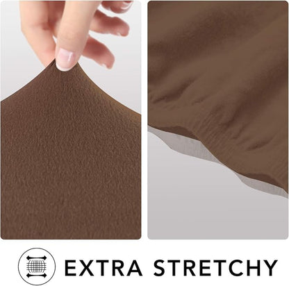PureFit Super Stretch Chair Covers Fleece Couch Covers - Image 4