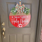 Large Christmas Stencils 12” Christmas Stencil for Painting on Wood Holiday Stencils for Crafts Reusable Merry Christmas Drawing Templates for Door Hanger Porch Wreath Doormat Decor