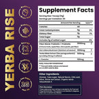 Yerba Mate Peach Mango Energy Tea Powder – Clean Plant-Based Focus Drink with Probiotics & Adaptogens – Low Sugar, No Crash, Smooth Taste – 30 Refreshing Servings