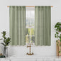 Semi Sheer Linen Curtains 40 Inch Length by LAMIT