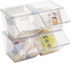 Roninkier 4 pack Coffee Pod Holder Tea Bag Organizer, Large Capacity Stackable Coffee Bar Accessories for Counter