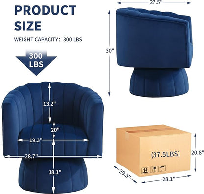 Swivel Accent Barrel Chair - Image 2