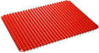 Silicone Baking Mat Red Pyramid Non Stick Bacon Microwave Tray Pastry Mats Red BBQ Grill Mat Baking Supplies oven Liners For Bottom Of Oven - 16 X 11''Silicone Mats For Kitchen Counter 1 Pack