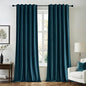MIULEE Peacock Blue Velvet Curtains 52x96 inches 2 Panels Blackout Curtains | by MIULEE