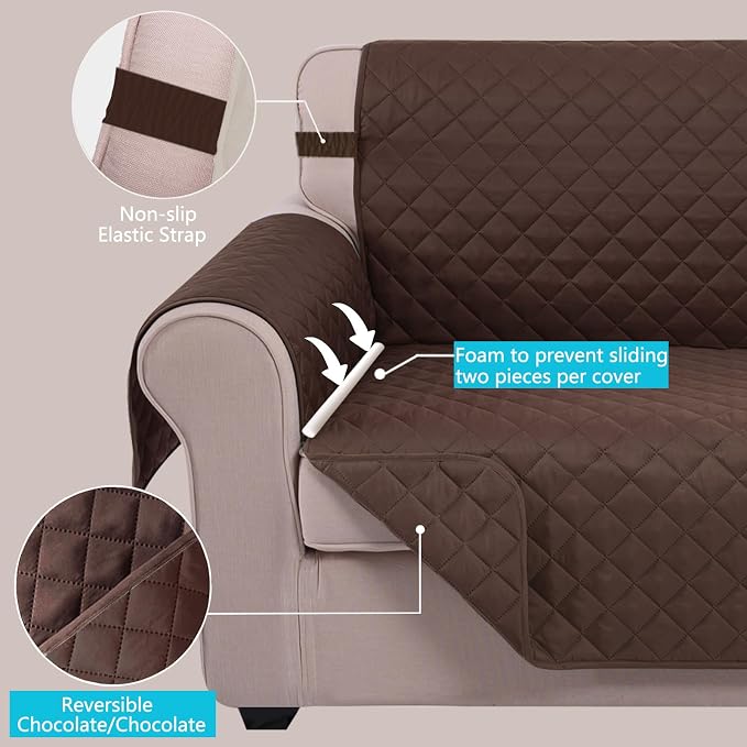 U-NICE HOME Reversible Sofa Cover Couch Cover - Image 3