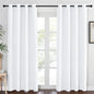 NICETOWN White Room Darkening Bedroom Curtain 84 inches Length by NICETOWN