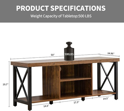 GAZHOME TV Stand for TV up to 55 Inches, TV Cabinet - Image 3