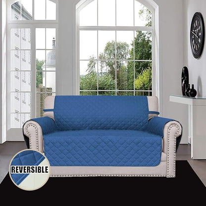 Easy-Going Reversible Couch Cover, 2 Cushion Sofa, Water Resistant Furniture Mat - Image 2