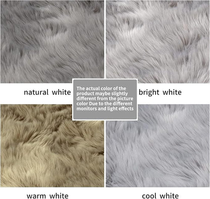 SERISSA 2x6 Fluffy Grey Faux Fur Area Rug - Image 6
