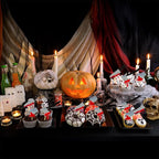 60Pcs Halloween Cupcake Toppers,Glitter Horror Blood Knife Cupcake Picks Have a Killer Birthday Party Supplies