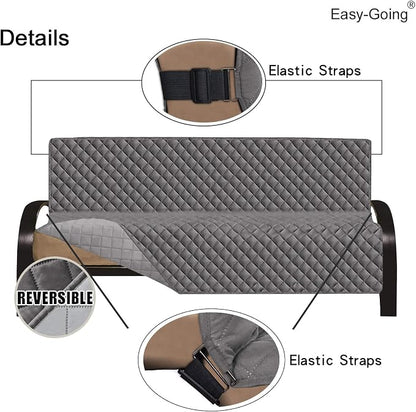 Easy-Going Reversible Couch Cover, Large Futon Sofa, Water Resistant Furniture - Image 3