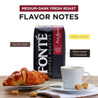 Fonte Coffee Roaster - Whole Bean Coffee - Medium-Dark Fresh Roast - Roasted in Seattle - Single Origin - Bright Lemon, Earthy Peat, Bittersweet Chocolate - 12 oz - First Avenue
